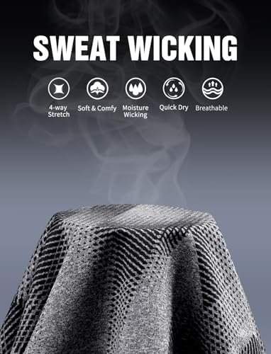 Zengjo Workout Shirts for Men Quick Dry-Moisture Wicking Gym Running Athletic T-... - Image 5