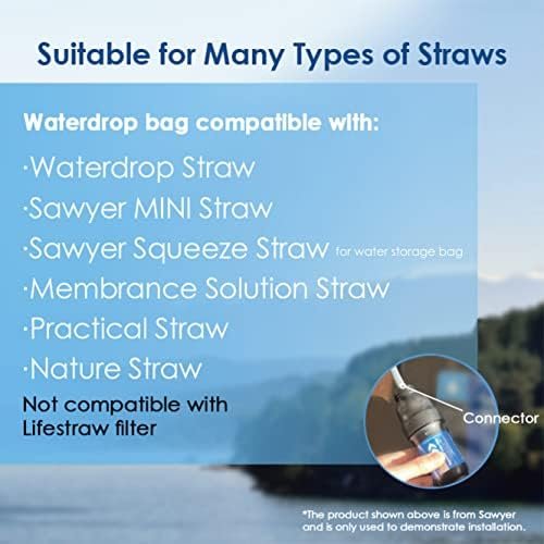Waterdrop Gravity Water Bag for Camping, Travel, Backpacking, Hiking and Emergen... - Image 4