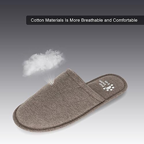 Sunshine Code Men's Memory Foam Cotton Washable Slippers with Matching Travel Ba... - Image 3