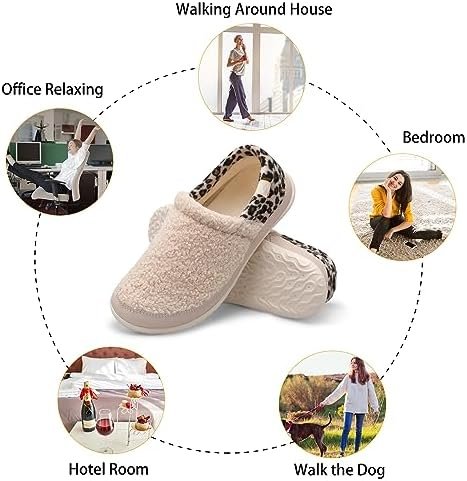 Spesoul Cozy House Slippers for Women Men Fuzzy Indoor House Shoes Warm Home Sli... - Image 6
