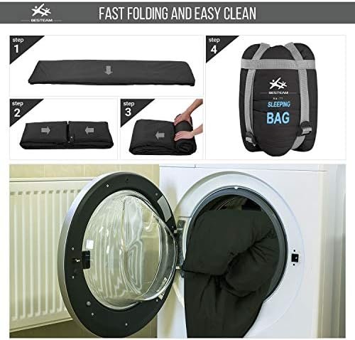 Warm Weather Sleeping Bag - Portable, Waterproof, Compact Lightweight, Packable ... - Image 7