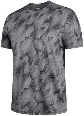 Zengjo Workout Shirts for Men Quick Dry-Moisture Wicking Gym Running Athletic T-... - Image 6