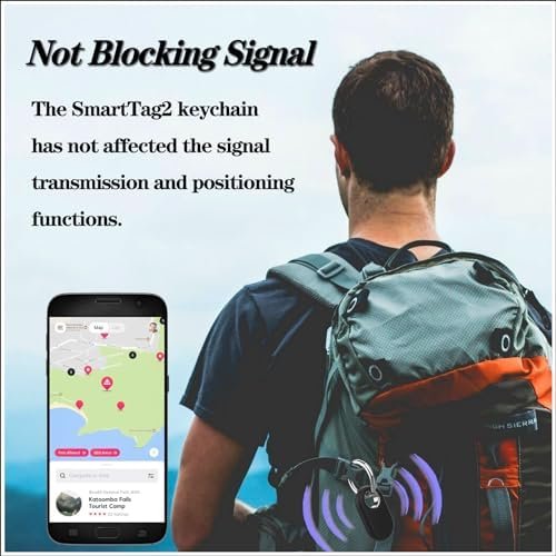 2 Pack Holder Case Compatible with Samsung Galaxy SmartTag 2, Silicone GPS Track... - Image 5