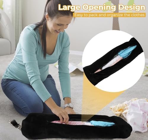 Travel Pillow Stuffable with Clothes, Transforms Into Carry-On Luggage Without E... - Image 6