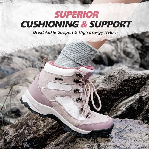 R CORD Womens Hiking Boots Breathable Hiking Boots Womens Waterproof Ankle Suppo... - Image 4