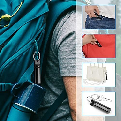 Small Portable Pill Box Keychain (3 Pack), Aluminium Alloy Mini Pill Organizer C... - Image 7