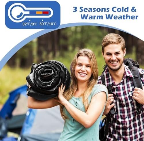 Macarrie 12 Pack Sleeping Bags for Adults Bulk Warm Cold Weather Kids Camping Sl... - Image 7