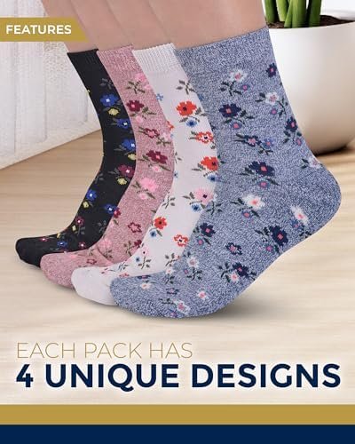 Pembrook Diabetic Socks for Women & Men - 4 Pairs Ankle Bamboo Viscose Socks Wom... - Image 6