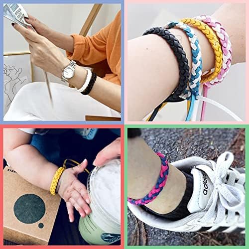 12 Pack Mosquito Repellent Bracelets, Individually Wrapped PU Leather Insect & B... - Image 4
