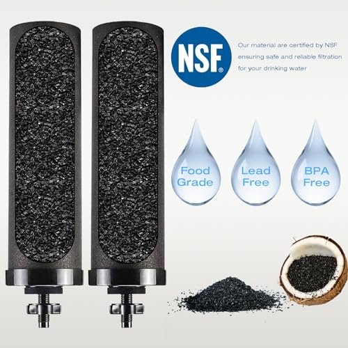H&G Lifestyles Activated Carbon Water Filters Replacement for Berkey® BB9-2® Bla... - Image 3