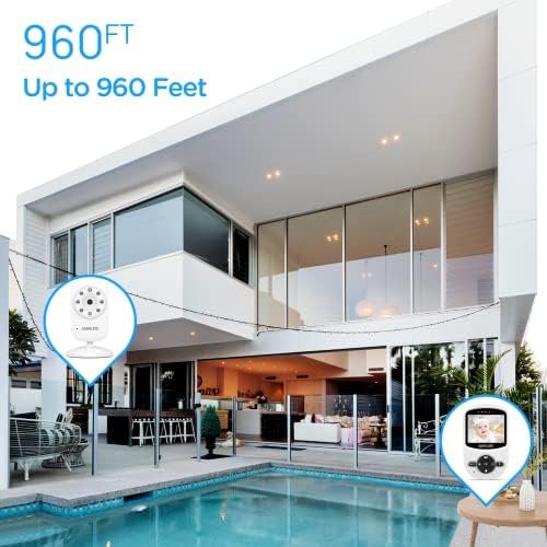 ANMEATE Video Baby Monitor with Digital Camera, Digital 2.4Ghz Wireless Video Mo... - Image 8