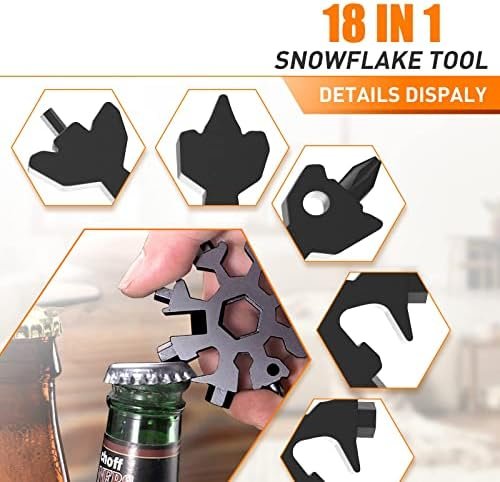 Dusor Gifts for Men, 18-in-1 Snowflake Multitool, Father's Day Gifts from Daught... - Image 5