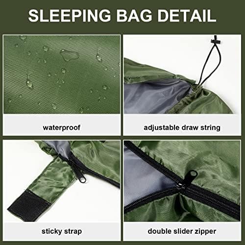 Tudomro 2 Pcs Camping Sleeping Bag for Adults, Lightweight Packable Waterproof C... - Image 4