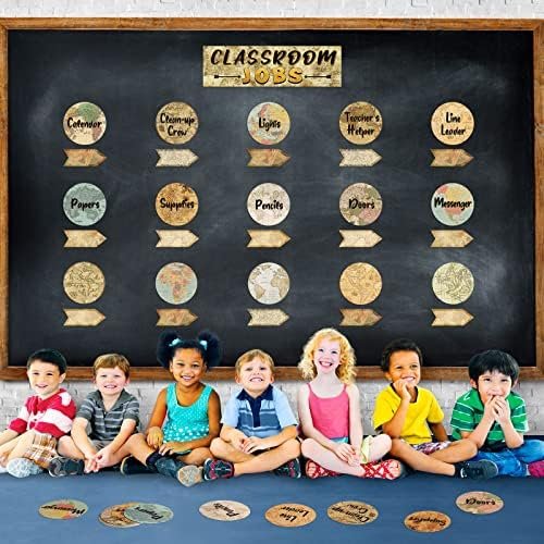 Travel The Map Classroom Jobs Bulletin Board Set Classroom Helpers Charts Teache... - Image 7