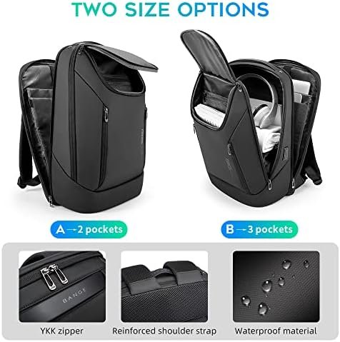 BANGE Business Smart Backpack Waterproof fit 15.6 Inch Laptop Backpack with USB ... - Image 4
