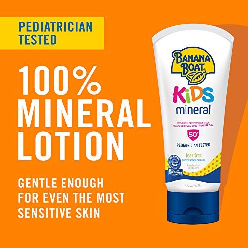 Banana Boat Kids 100% Mineral Sunscreen Lotion SPF 50, Twin Pack | Kids Sunscree... - Image 6