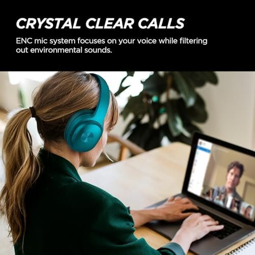 Hybrid Active Noise Cancelling Headphones Wireless Bluetooth Headphones Over Ear... - Image 6