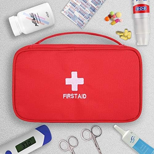 First Aid Bags Empty, Portable Travel Medicine Bag for Camping Hiking Vehicle Mo... - Image 4