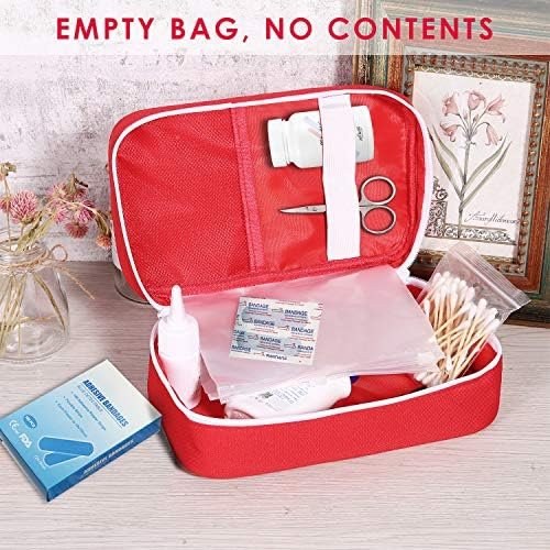 First Aid Bags Empty, Portable Travel Medicine Bag for Camping Hiking Vehicle Mo... - Image 3
