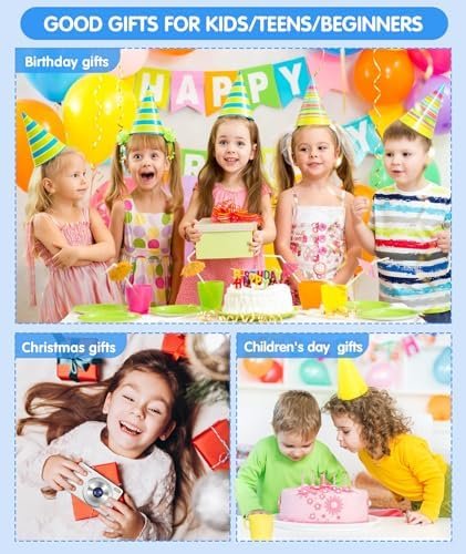 4K Digital Camera, Camera for Kids Real 13MP Point and Shoot Digital Cameras wit... - Image 7