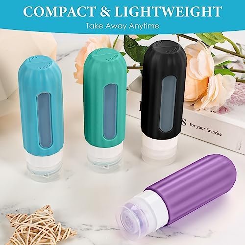 Reusable Silicone Travel Bottles for Toiletries TSA Approved, Leak Proof Travel ... - Image 6