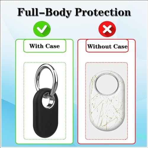 2 Pack Holder Case Compatible with Samsung Galaxy SmartTag 2, Silicone GPS Track... - Image 4
