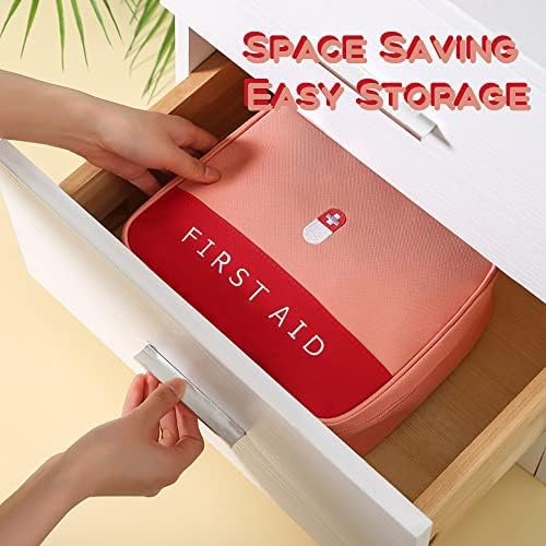 Travel Medicine Bag, Medicine Bottle Organizer Med Emergency Bag, First Aid Bags... - Image 6