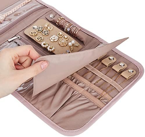 BELALIFE Travel Jewelry Case Organizer, Foldable Jewelry Storage Roll for Earrin... - Image 7