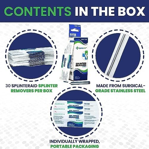 Painless Splinter Removal Kit | Effortless Quick Splinter Out | Essential First ... - Image 4