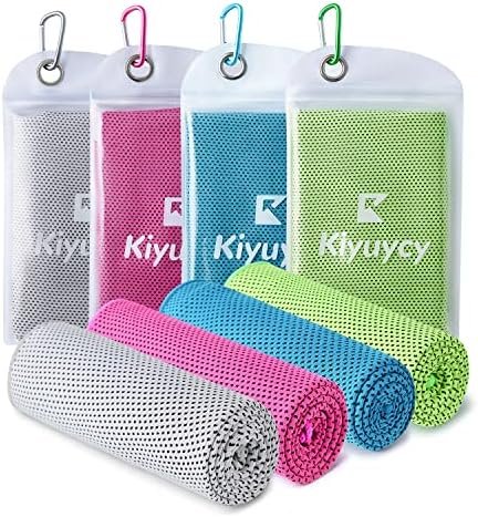 4 Pack Cooling Towel (40"x12") for Sweat,Ice Towel Quick-Drying Neck Cooling Wra... - Image 2