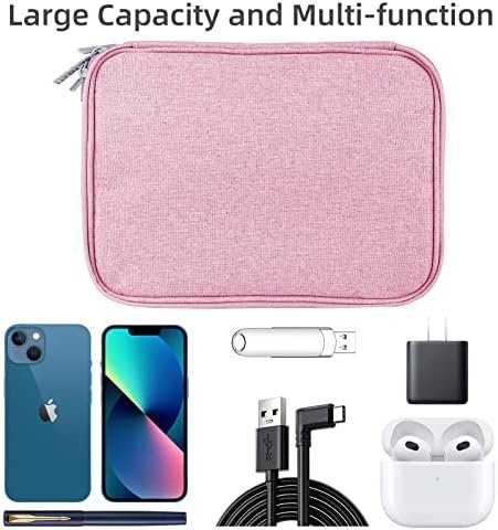 Electronic Organizer Travel Case, Travel Cable Bag, Water Resistant, Double Laye... - Image 4