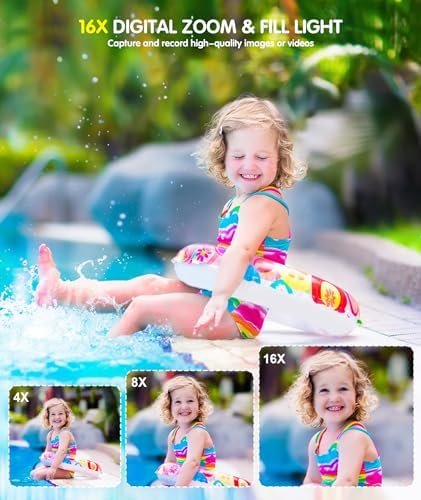 4K Digital Camera, Camera for Kids Real 13MP Point and Shoot Digital Cameras wit... - Image 9