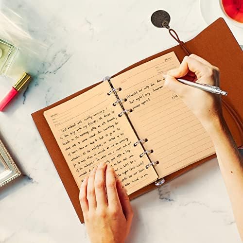 Glenmal 10 Pack PU Leather Journal Notebook Refillable Travel Writing Journals V... - Image 8
