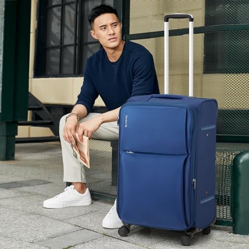 Hanke Softside Expandable 20 Inch Carry On Luggage with Wheels Airline Approved,... - Image 9