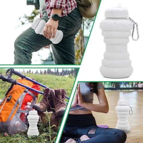 Collapsible Water Bottle Reusable Water Bottle For Outdoors & Indoors Leak-Proof... - Image 7