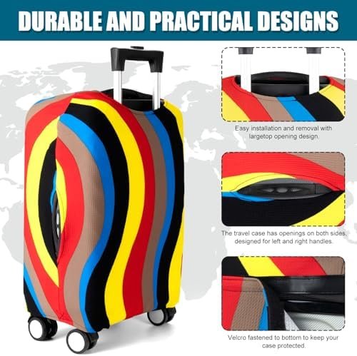 Luggage Suitcase Cover, Luggage Protector Suitcase Covers TSA Approved for Trave... - Image 3