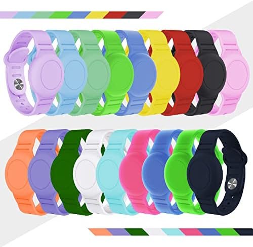 2 Pack Waterproof AirTag Bracelet for Kids, Hidden Silicone Wristband for AirTag... - Image 7