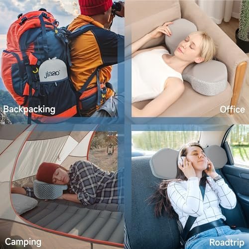 Cervical Pillow for Neck Pain Relief, 2024 Portable Travel Memory Foam Pillow wi... - Image 8