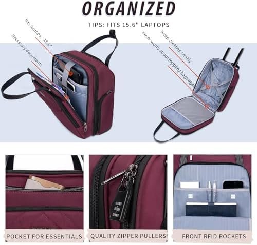 VANKEAN Carry On Underseat 16-inch Multi-functional Underseater Lightweight Over... - Image 5