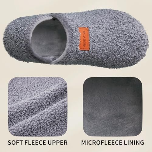 Women's Men's Fuzzy Fur Slippers Casual House Shoes Non Slip Barefoot Slipper So... - Image 3