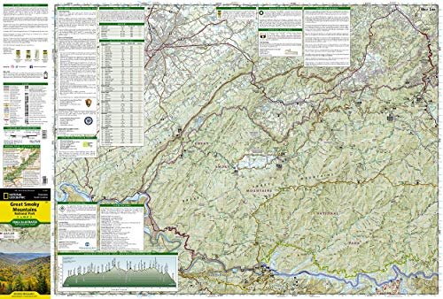 Great Smoky Mountains National Park Map (National Geographic Trails Illustrated ... - Image 5