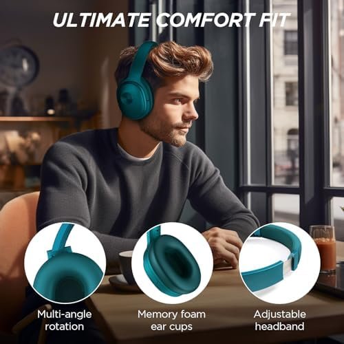 Hybrid Active Noise Cancelling Headphones Wireless Bluetooth Headphones Over Ear... - Image 7