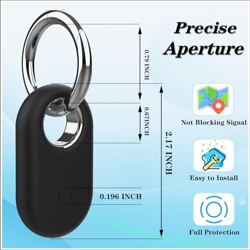 2 Pack Holder Case Compatible with Samsung Galaxy SmartTag 2, Silicone GPS Track... - Image 3