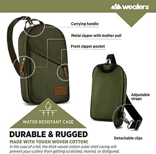 Camp Kitchen Cooking Utensil Set Travel Organizer Grill Accessories Portable Com... - Image 7