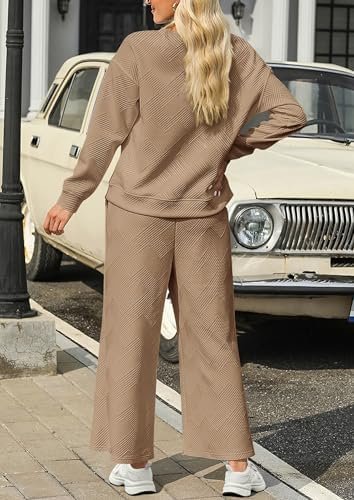 PRETTYGARDEN Women's 2 Piece Outfits Fall Casual Long Sleeve Pullover Tops and W... - Image 3