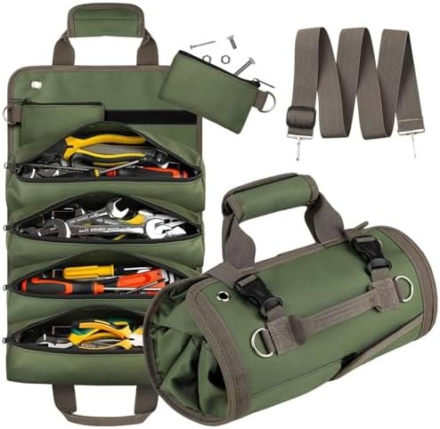Tool Bag Roll Up, UUP Heavy Duty Tool Organizer for Men Women, Portable Tool Sto... - Image 2