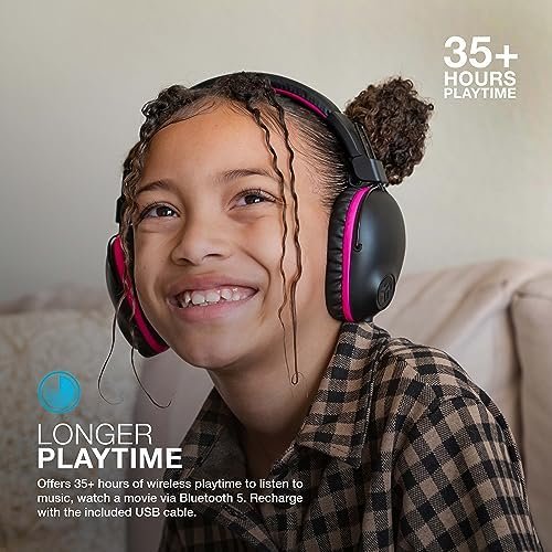 JLab JBuddies Pro Wireless Over-Ear Kids Headphones, 35+ Hour Battery Life, Buil... - Image 3