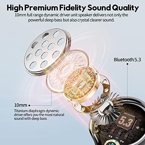 MOZOTER Bluetooth 5.3 Wireless Earbuds,Deep Bass Loud Sound Clear Call Noise Can... - Image 4