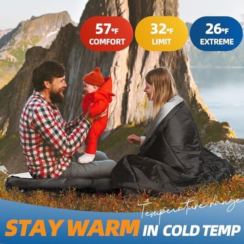 MAXOV Double Sleeping Bags for 2 Adults, 2-3 Person Sleeping Bag for Camping Two... - Image 3