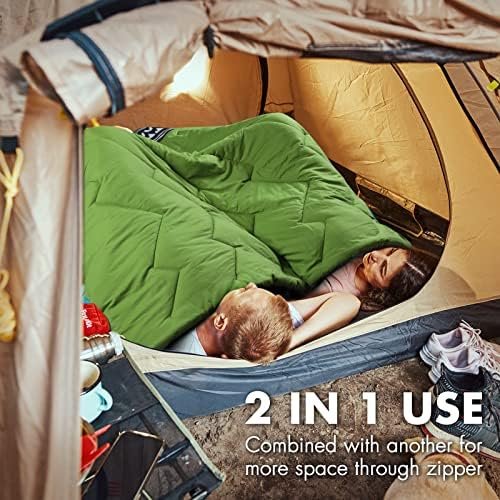 VILLEY Camping Sleeping Bag, Lightweight Backpacking Sleeping Bag with Compressi... - Image 5